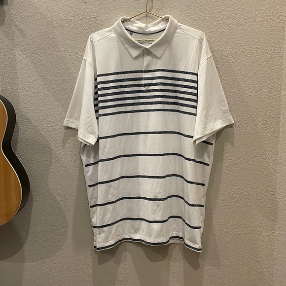 Under Armour Other - Under Armour HeatGear Loose Fit Striped Polo Size 3XL